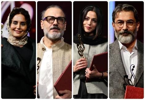 حضور هنرمندان در مراسم جشن حافظ ؛ اسامی برندگان جشم حافظ